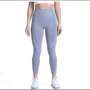 Women's High Waist Workout Gym Vital Seamless Leggings Size S steel blue